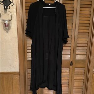 Umgee Black Sheer Cardigan